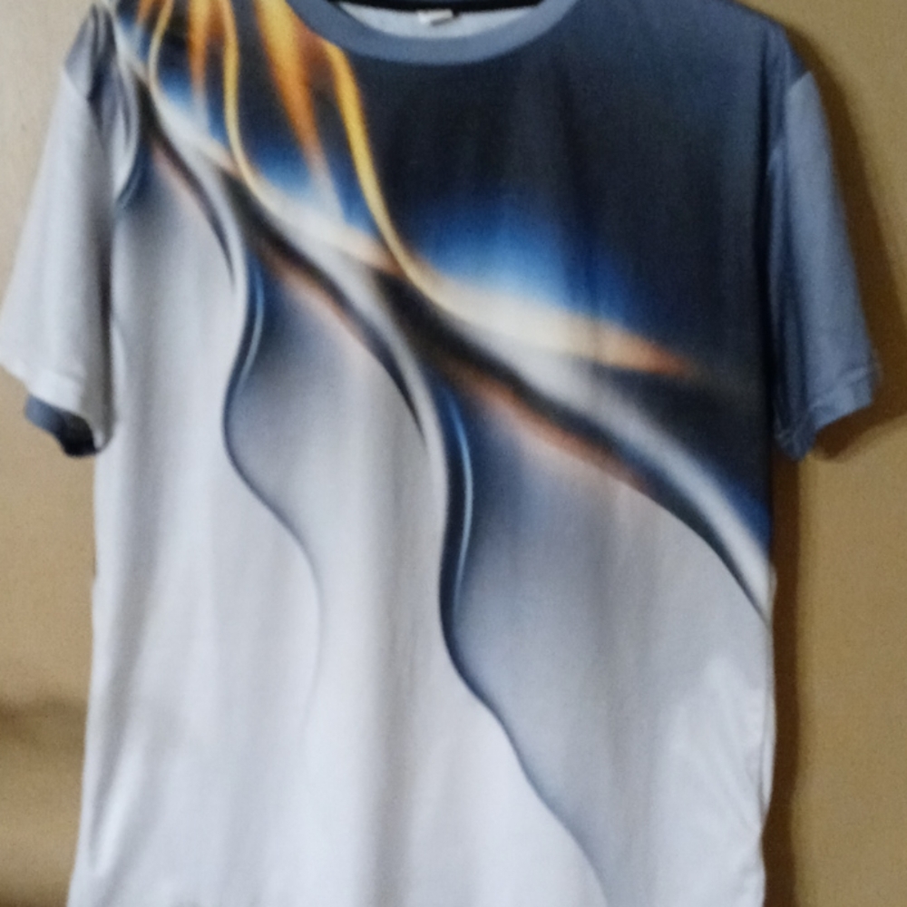 Silk shirt with design